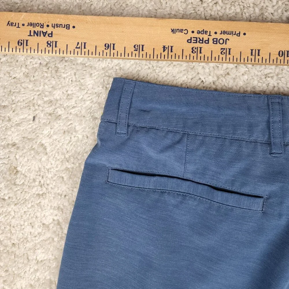 Faherty All Day Shorts Drawstring Men 31 Blue Stretch 11” Performance Hybrid USA